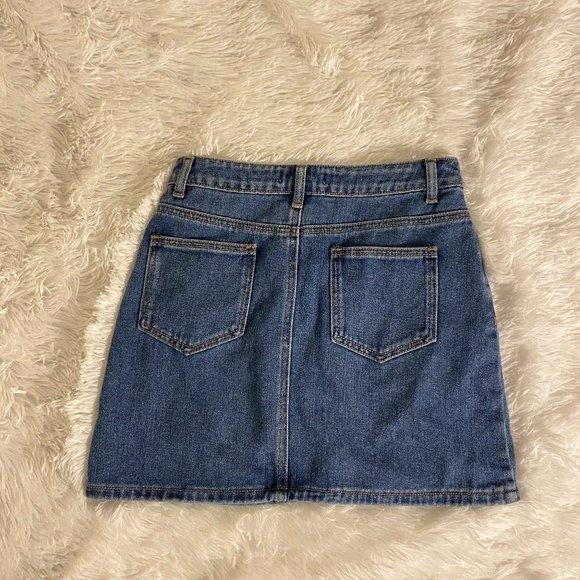 Forever 21 High-rise Denim skirt - Picture 4 of 4
